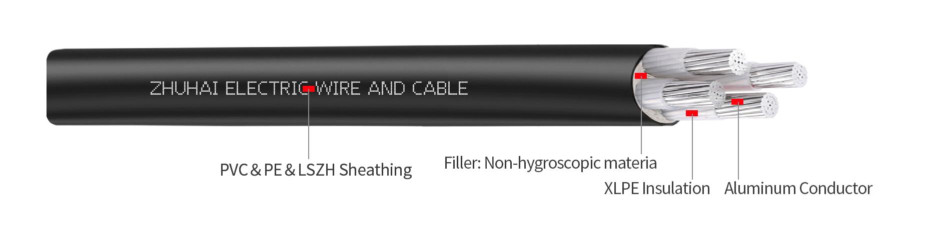 XLPE Insulated Aluminium Power cables,0.6/1KV,NA2XY Cable
