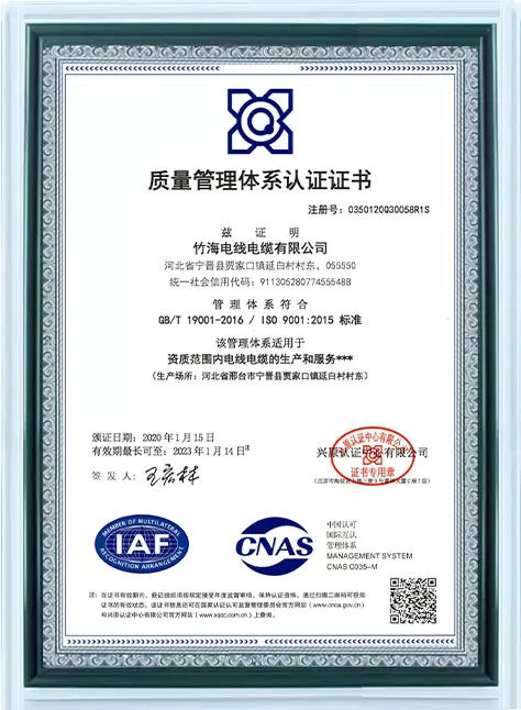 Quality Management System Certification