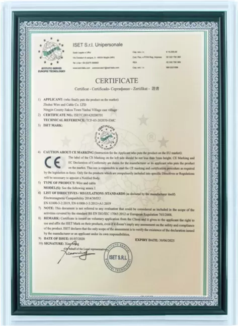CE Certificate
