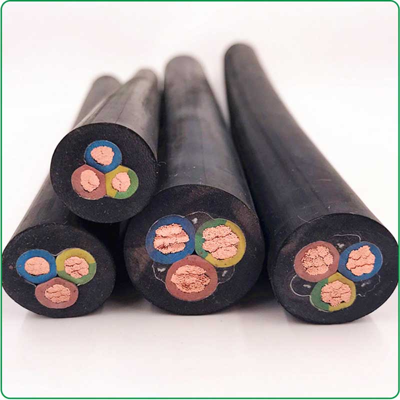 Heavy duty,Oil-resistant flexible Cable H07RN-F Rubber cable