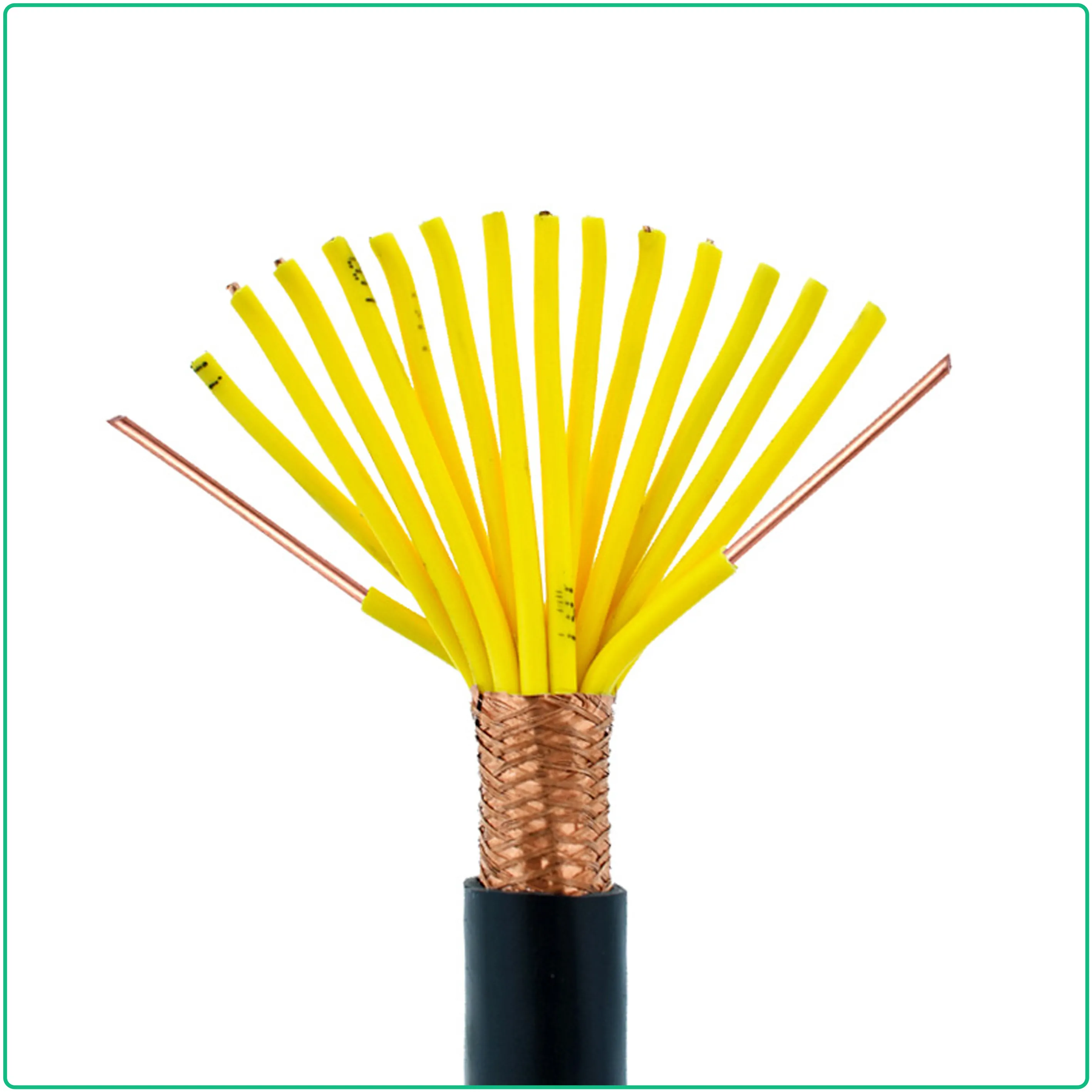 Durable PVC Sheathed KVVP 4-Core Industrial Control Cable